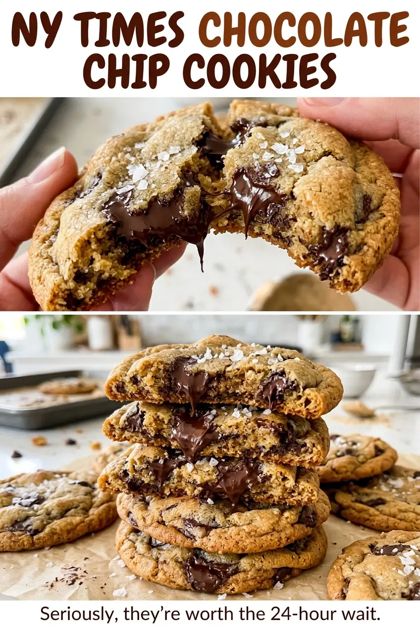 NY Times Chocolate Chip Cookies chocolate studded