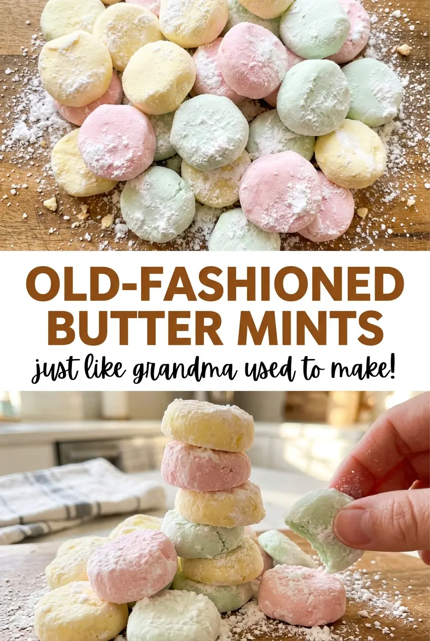 Old Fashioned Butter Mints creamy peppermint pieces