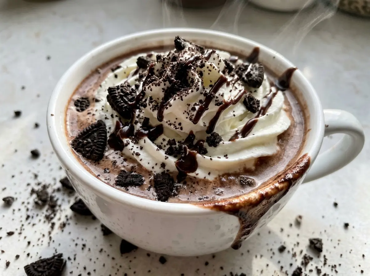 Oreo Hot Chocolate creamy smooth rich