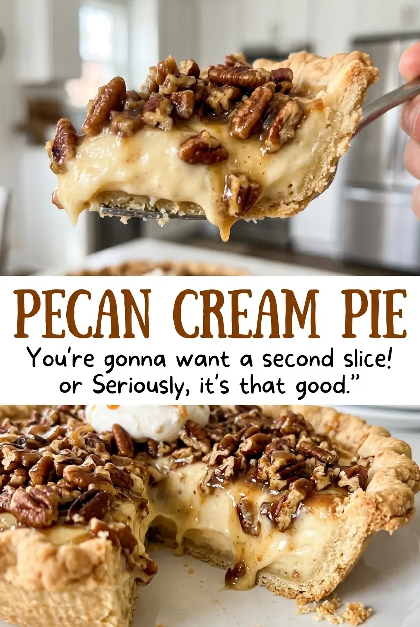 Pecan Cream Pie creamy chilled filling