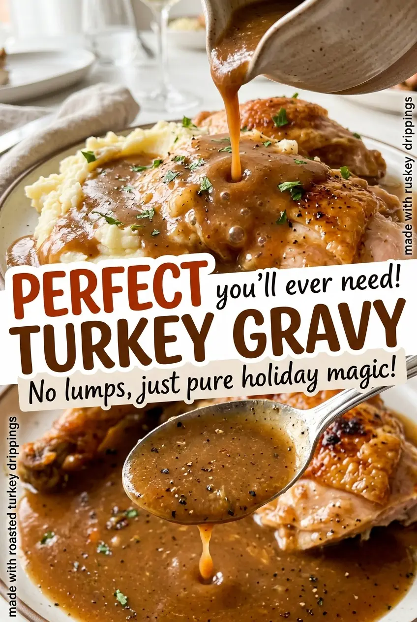 Perfect Turkey Gravy rich silky smooth