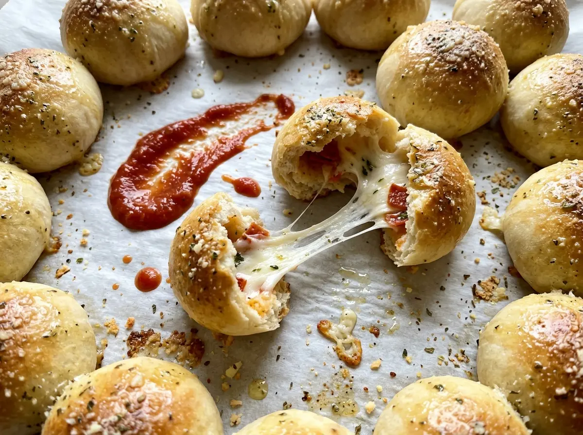 Pizza Balls golden cheesy