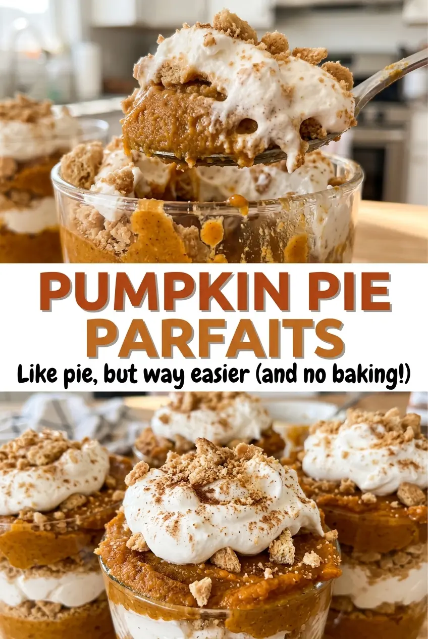 Pumpkin Pie Parfaits creamy pumpkin layers