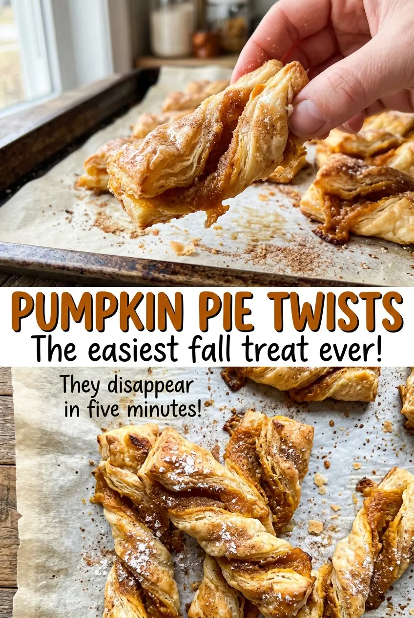 Pumpkin Pie Twists warm spiced filling
