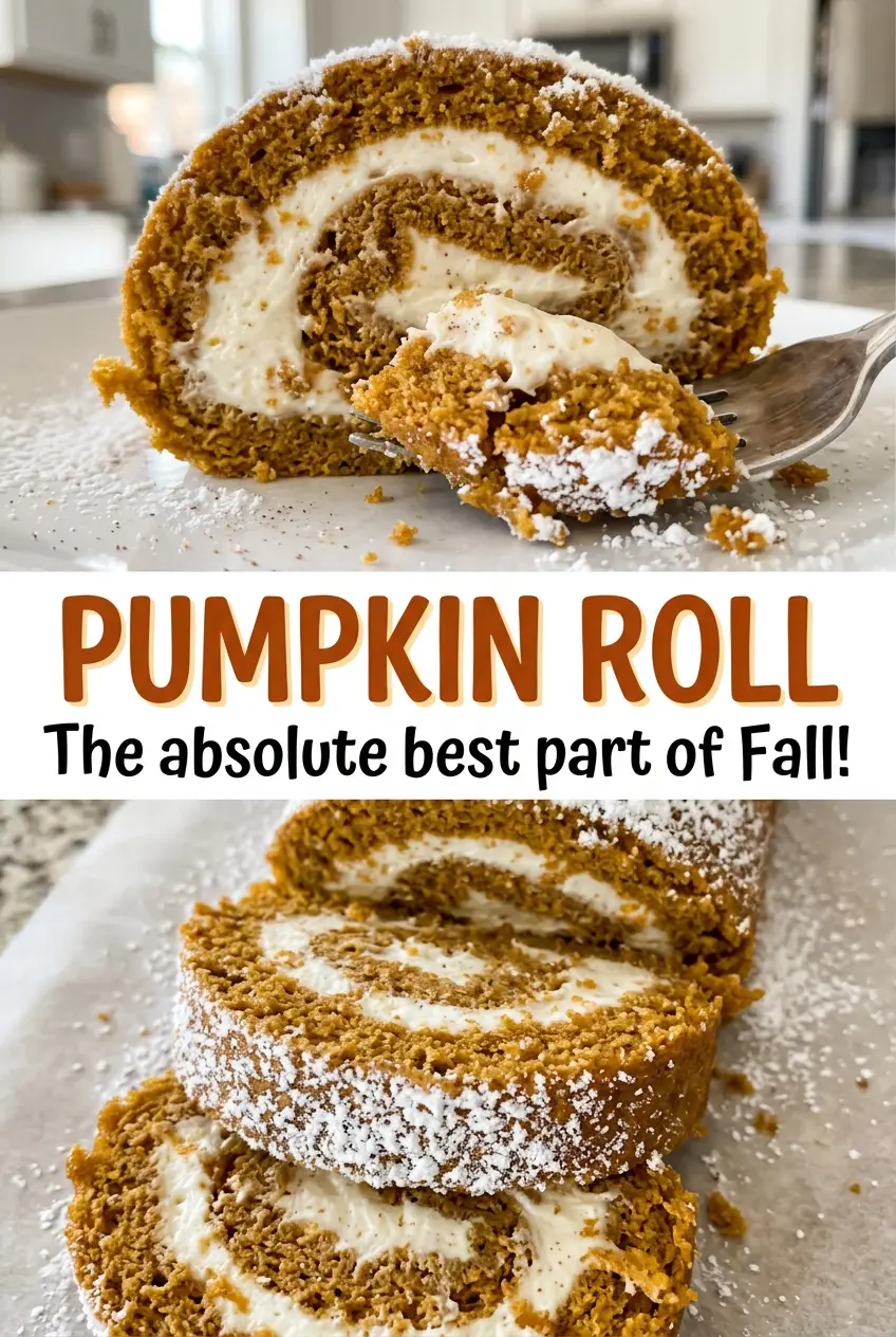 Pumpkin Roll with soft spiral