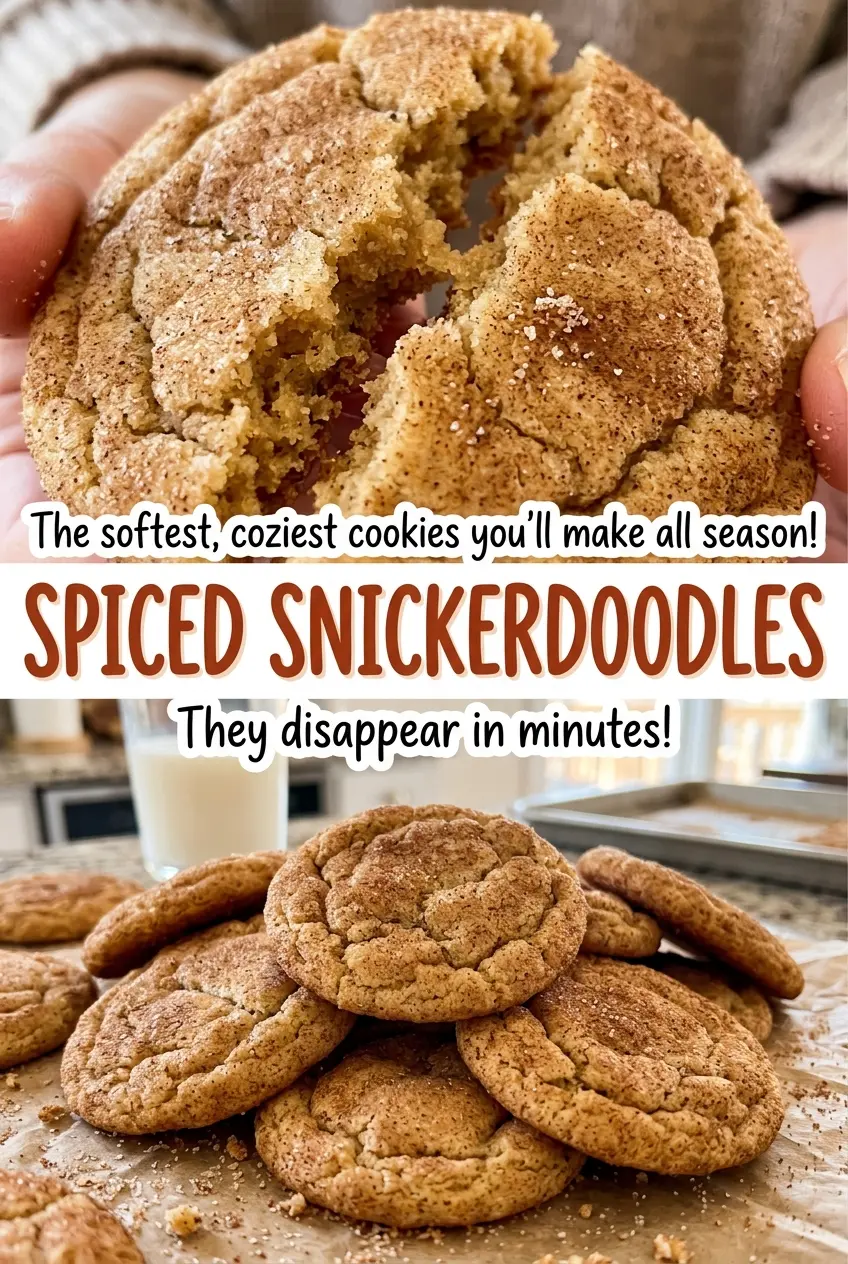 Spiced Snickerdoodles soft centers cinnamon