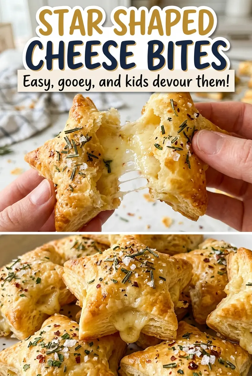 Star Shaped Cheese Bites crisp savory cheddar