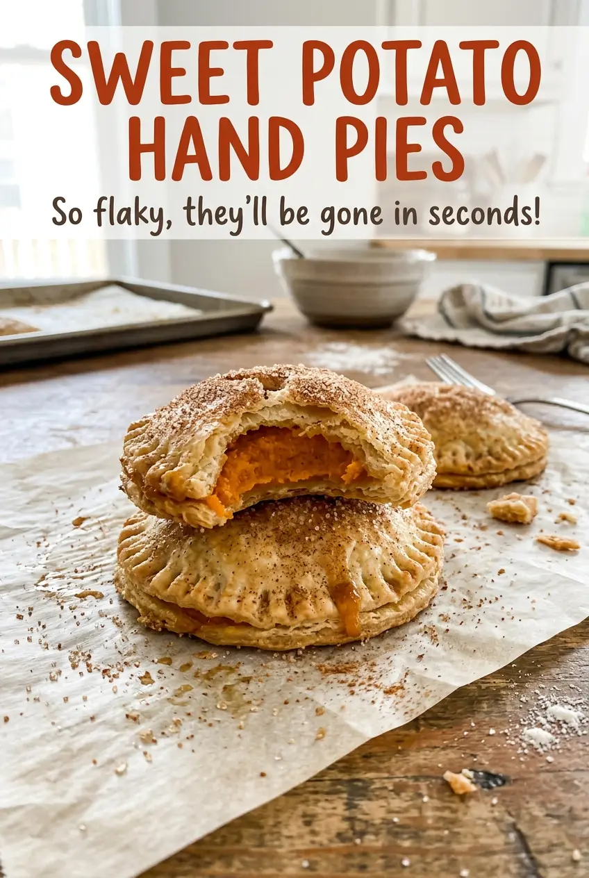 Sweet Potato Hand Pies cinnamon filled golden