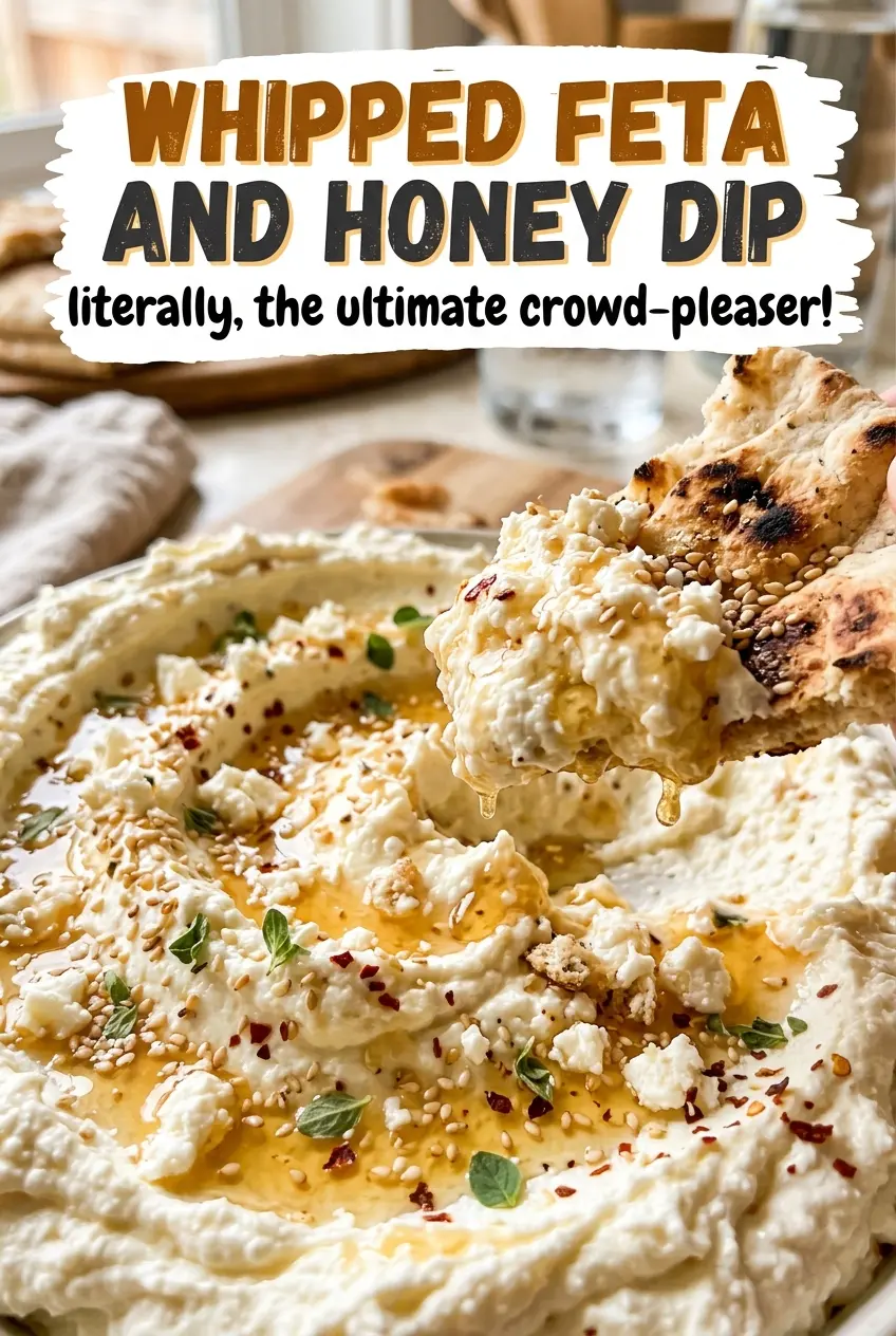Whipped Feta and Honey Dip smooth, creamy, fluffy